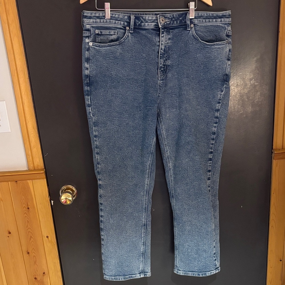 Addition Elle Women's Straight Leg Jeans in Blue